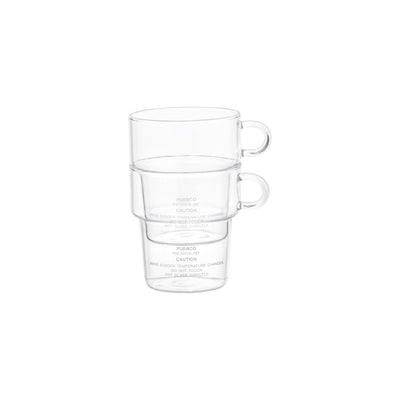 product image for borosilicate glass mug deep stacking design by puebco 13 52