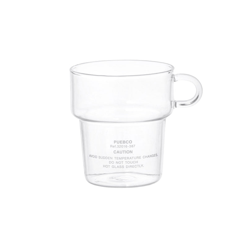 media image for borosilicate glass mug deep stacking design by puebco 3 229
