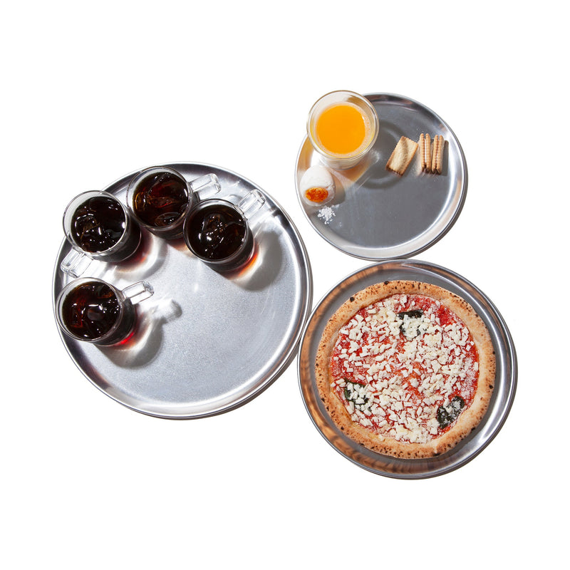 media image for aluminium round tray 10in design by puebco 2 255
