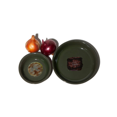 product image of forest green dinnerware bowls 1 524