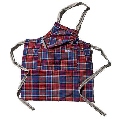 product image for Recycle Cotton Check Apron / Red X Blue By Puebco 303116 3 19