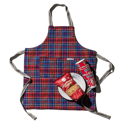 product image for Recycle Cotton Check Apron / Red X Blue By Puebco 303116 1 66