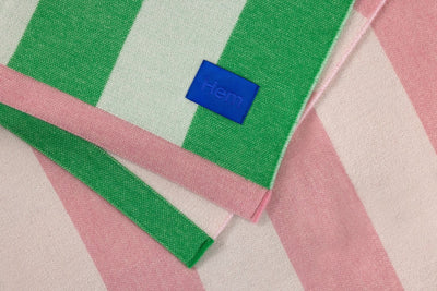 product image for stripe pink green throw by hem 30541 2 56