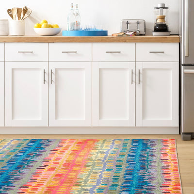 product image for Paint Chip Multi Machine Washable Rug 3 52