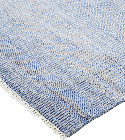 product image for Caldecott Hand Knotted Cobalt Blue and Gray Rug by BD Fine Corner Image 1 35