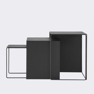 product image for Set of 3 Cluster Tables in Black by Ferm Living 37
