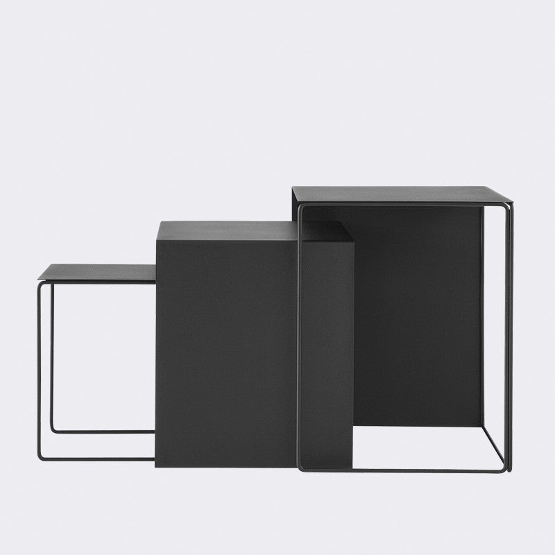 media image for Set of 3 Cluster Tables in Black by Ferm Living 294