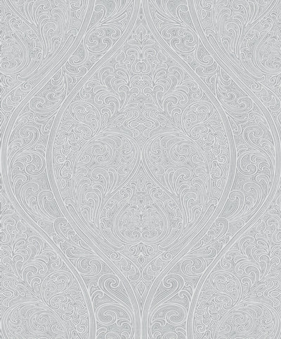 product image of Art Nouveau Grey/White Wallpaper from Serene Collection by Galerie Wallcoverings 588