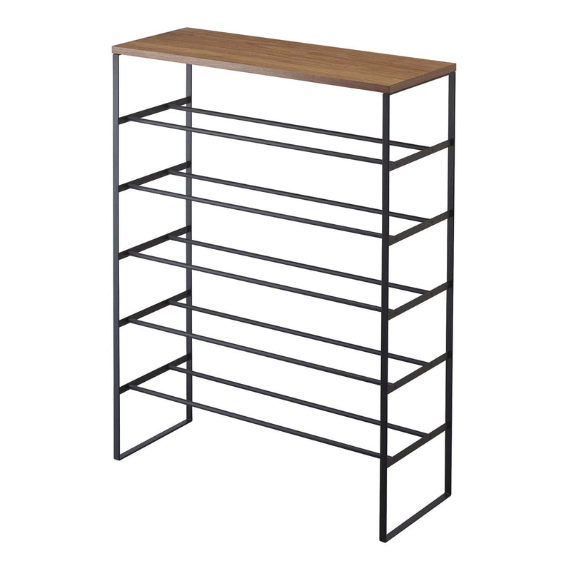 media image for Tower 6-Tier Wood Top Shoe Rack by Yamazaki 217