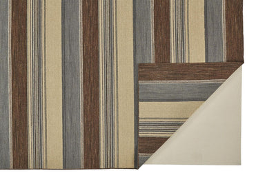 product image for Naida Flatweave Brown and Gray Rug by BD Fine Fold Image 1 92
