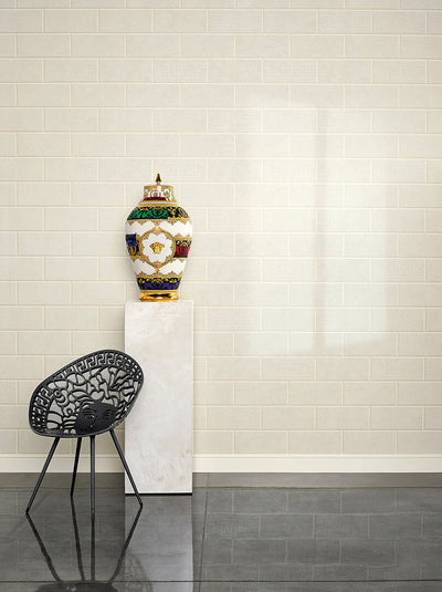 product image for Modern Bricks/Stones Textured Wallpaper in Beige/Cream 82