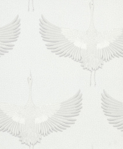 product image of Stork Wallpaper in White 511