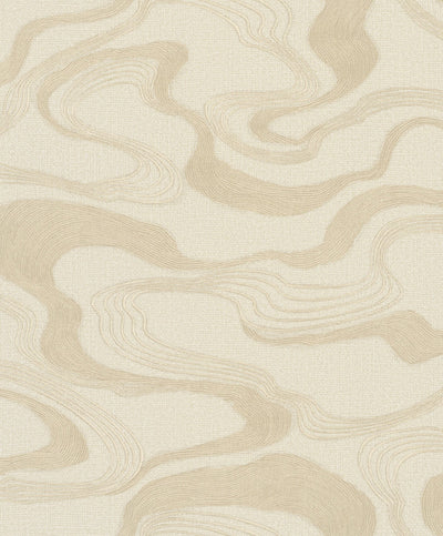 product image of Flow Wallpaper in Cream/Beige 517
