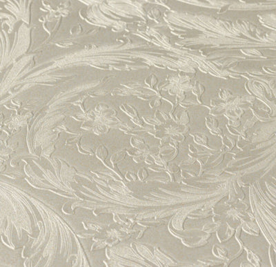 product image for Baroque Textured Damask Wallpaper in Neutrals/Silver from the Versace IV Collection 14
