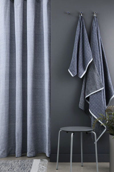 product image for Chambray Shower Curtain - Blue by Ferm Living 42