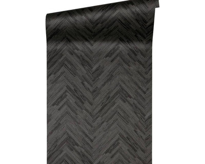 product image for Cottage Wood Textured Wallpaper in Black/Grey from the Versace IV Collection 41