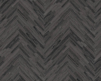 product image of Cottage Wood Textured Wallpaper in Black/Grey from the Versace IV Collection 538