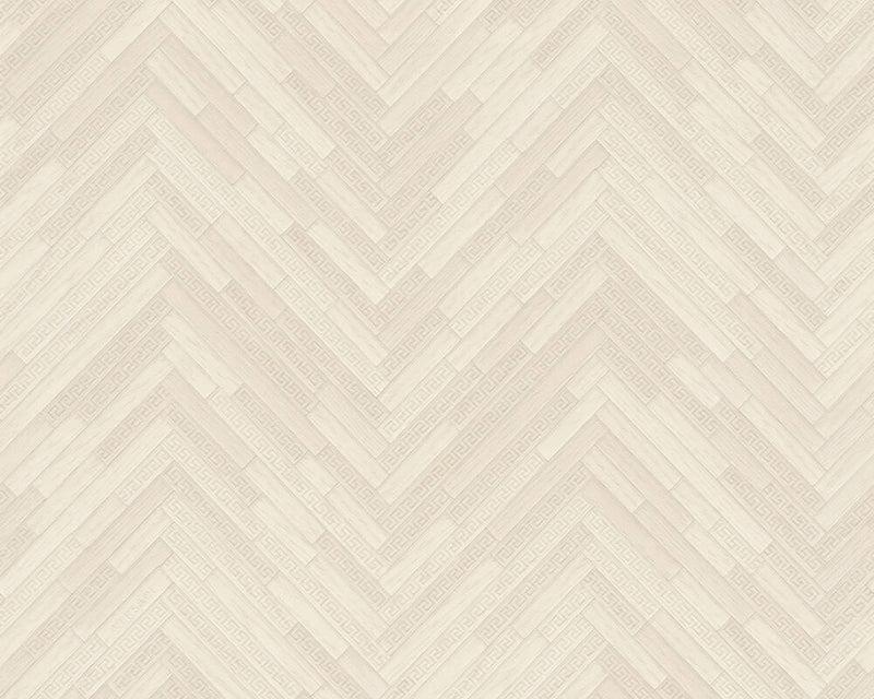 media image for Cottage Wood Textured Wallpaper in Beige/Cream from the Versace IV Collection 275