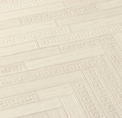 product image for Cottage Wood Textured Wallpaper in Beige/Cream from the Versace IV Collection 25