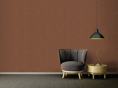 product image for Woodgrain Textured Wallpaper in Brown/Red from the Versace IV Collection 35