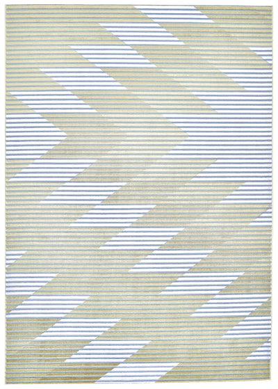 product image of Crowford Gold and White Rug by BD Fine Flatshot Image 1 544