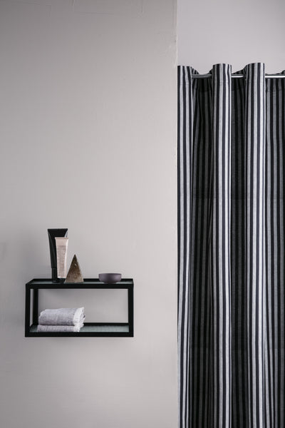 product image for Chambray Shower Curtain - Striped by Ferm Living 13