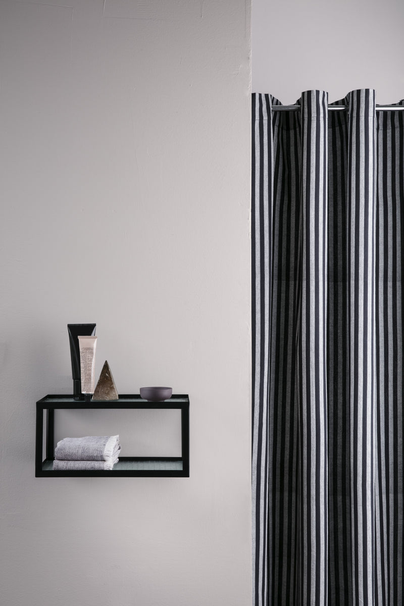 media image for Chambray Shower Curtain - Striped by Ferm Living 245