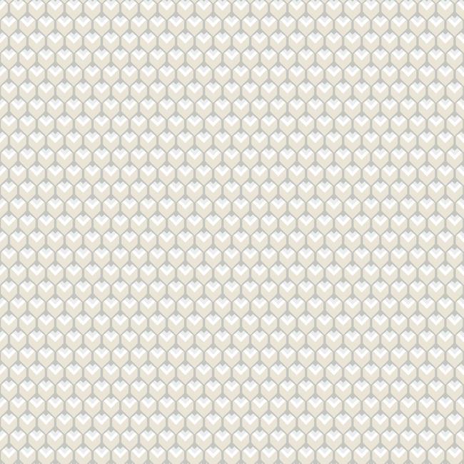 media image for sample 3d petite hexagons peel stick wallpaper in beige by roommates for york wallcoverings 1 234