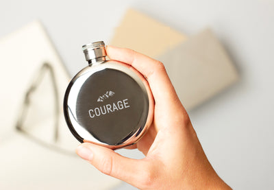 product image for stainless steal hip flask courage 5 60