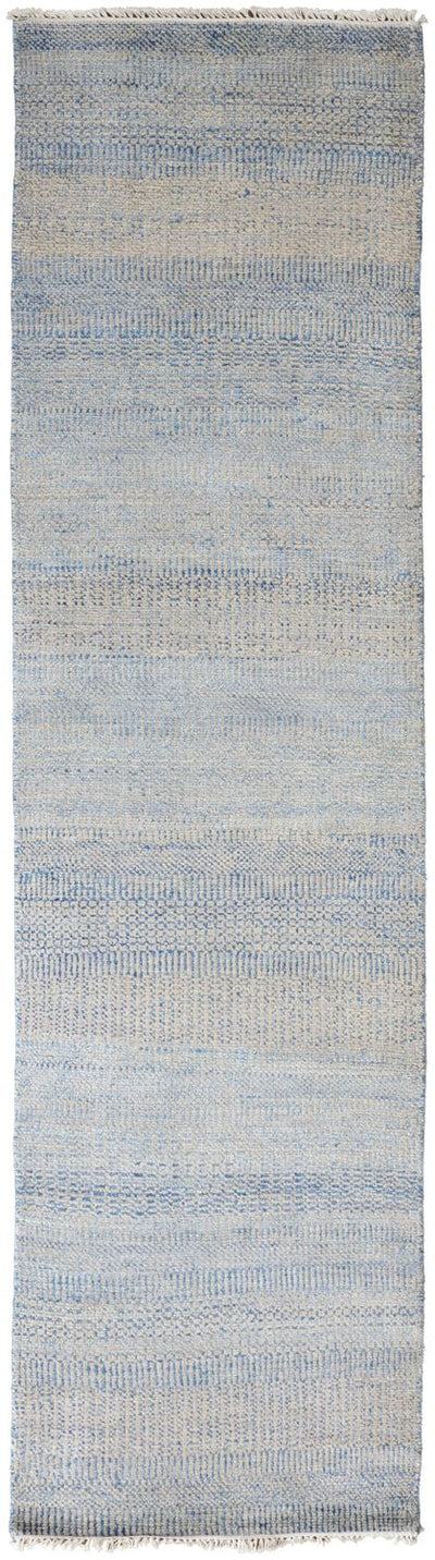 product image for Caldecott Hand Knotted Cobalt Blue and Gray Rug by BD Fine Flatshot Image 1 96