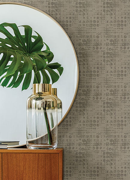 media image for Celeste Gold Geometric Wallpaper from the Lustre Collection by Brewster Home Fashions 252