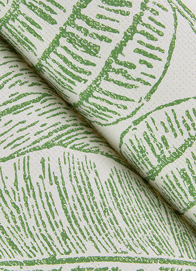 product image for Brentwood Green Palm Leaves Wallpaper by Scott Living 69
