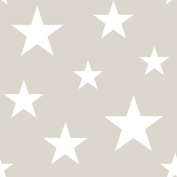 media image for Amira Taupe Stars Wallpaper from the Fable Collection by Brewster 231