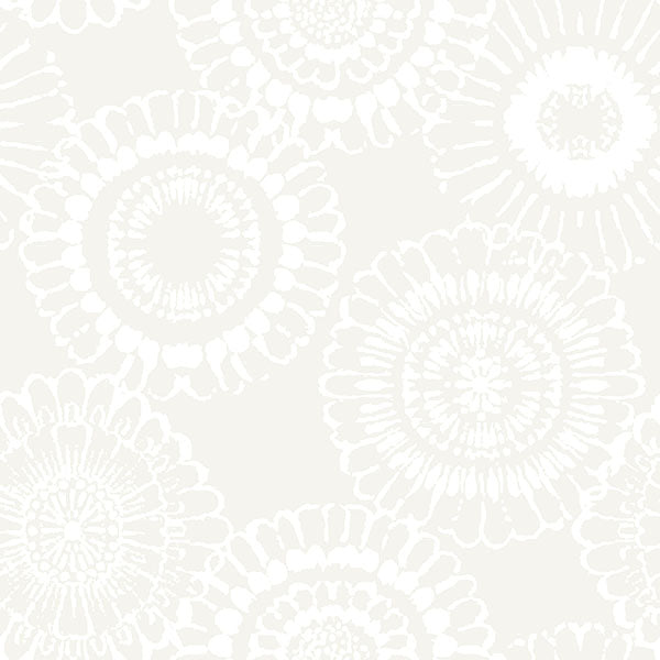 media image for Sonnet Platinum Floral Wallpaper from the Fable Collection by Brewster 287