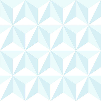 product image of Adella Sky Blue Geometric Wallpaper from the Fable Collection by Brewster 542