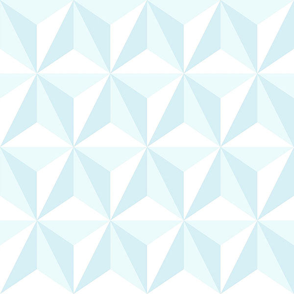 media image for Adella Sky Blue Geometric Wallpaper from the Fable Collection by Brewster 245