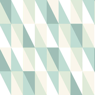 product image of Inez Teal Geometric Wallpaper from the Fable Collection by Brewster 553