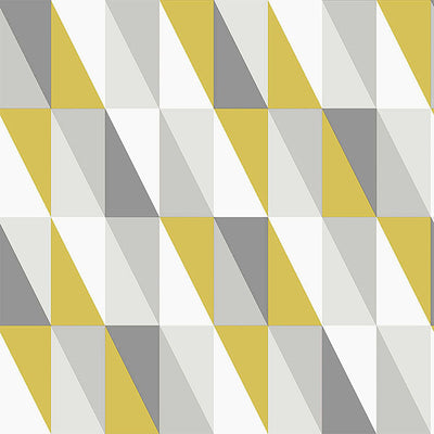 product image of Inez Mustard Geometric Wallpaper from the Fable Collection by Brewster 542