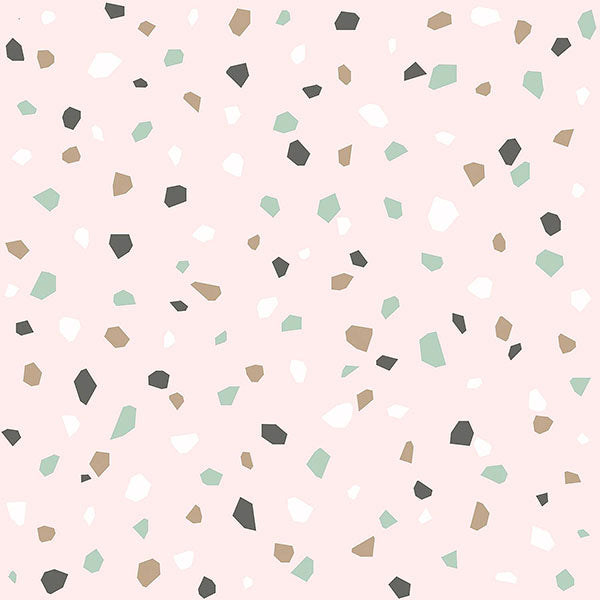media image for Ona Pink Terrazzo Wallpaper from the Fable Collection by Brewster 216