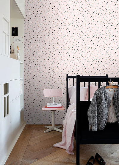 product image for Ona Pink Terrazzo Wallpaper from the Fable Collection by Brewster 81