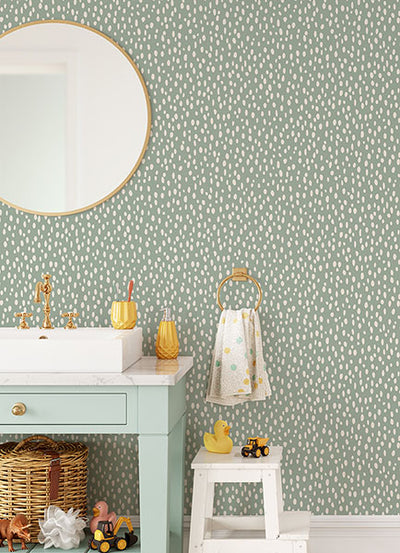product image for Willa Moss Dots Wallpaper from the Fable Collection by Brewster 54
