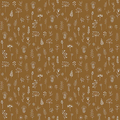 product image of Tatula Chestnut Floral Wallpaper from the Fable Collection by Brewster 534