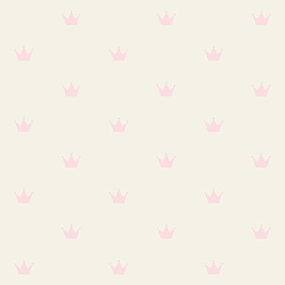 product image of Bea Light Pink Crowns Wallpaper from the Fable Collection by Brewster 536