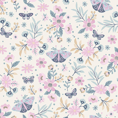product image for Zev Pink Butterfly Wallpaper from the Fable Collection by Brewster 95