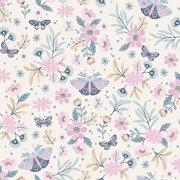 media image for Zev Pink Butterfly Wallpaper from the Fable Collection by Brewster 265