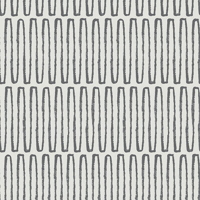 product image of Lars Charcoal Retro Wave Wallpaper from Hannah Collection by Brewster 536