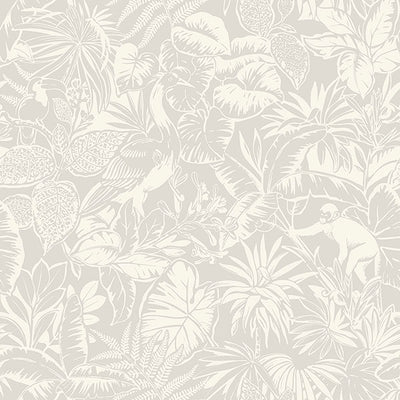 product image for Corcovado Grey Jungle Jamboree Wallpaper 5
