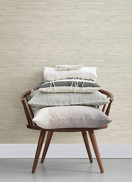 media image for Grassweave Light Grey Imitation Grasscloth Wallpaper 274