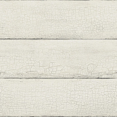 product image of Morgan White Distressed Wood Wallpaper from the Delphine Collection by Brewster 580