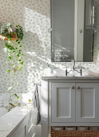 product image for Sofiane Grey Botanical Trail Wallpaper from the Delphine Collection by Brewster 79